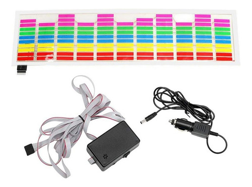 // Q Pegatina Con Luz Led Rítmica Para Ventanilla De Coche,
