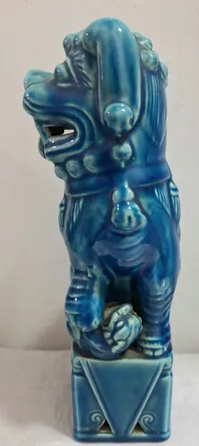 Perro De Foo Leon Japon Turquesa Mide 23cm De Alto B165 (Usado)