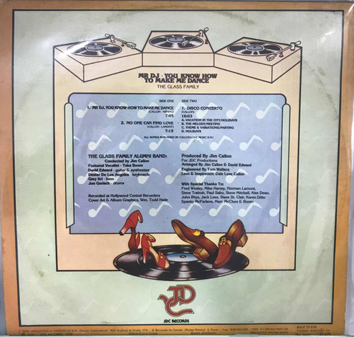 Lp Glass Family - Mr Dj You Know How To Make Me Dance - Mv (Usado)