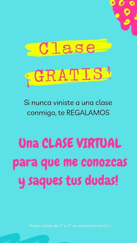 Imagen 5 de 5 de Clases Particulares De Matemática 1º A 5º De Secundaria