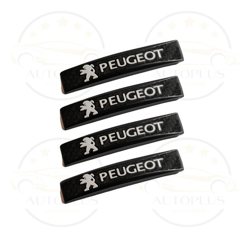 Protector Puerta Auto Camioneta Juego X4 Logo Peugeot