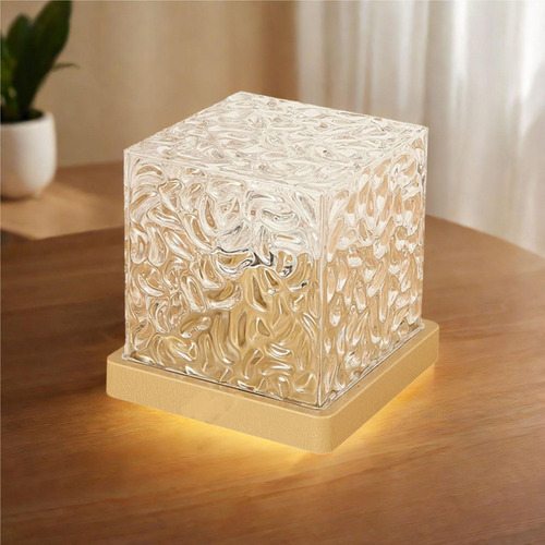 Lámpara De Mesa Con Forma De Ondulación Mando A Distancia
