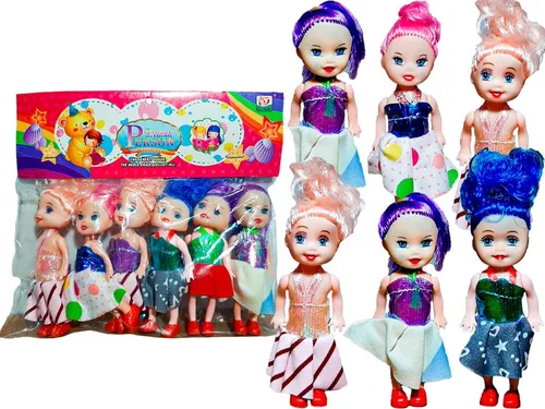 6 Mu ecas Articuladas Peque as Con Vestido Juguete Souvenir