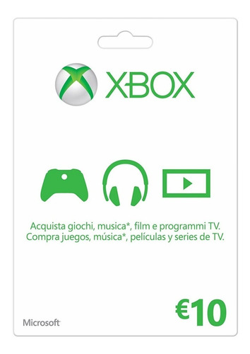 Xbox Live Card 10 Euros ( Región: Europa ) - Globalpingames