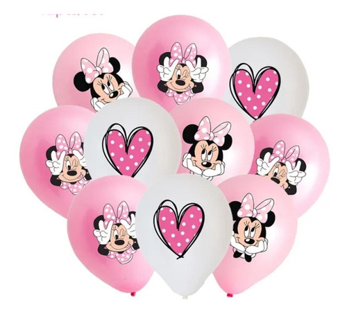 20 Globos Minnie 12 Pulgadas 