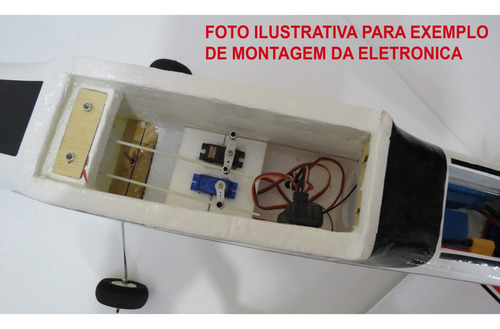 Kit Aero Cessna 182 Para Montar + 4 Servos 9g