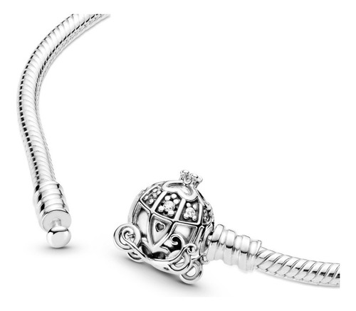Pulsera Pandora Calabaza De Cenicienta Plata Edicion Disney Diámetro 18 Cm