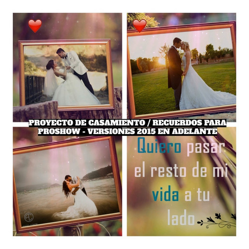 Proyecto Casamiento Editable Proshow Producer Full Hd