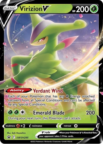 Virizion V (swsh 295) Pokemon Tcg Promocional