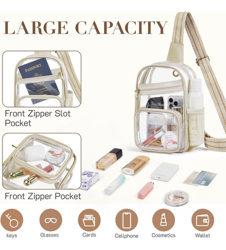 Bolso Transparente Missnine Para Eventos En Estadios, Bolso