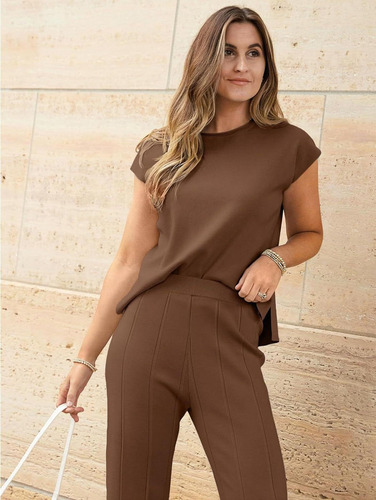 Para Generic Conjunto Casual De Punto De 2 Piezas