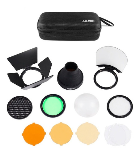 Kit Godox Ak-r1 P/ Flash Godox V1 Magnetico Difusor Filtro