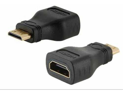 Imagem 2 de 6 de Adaptador Conector Mini Hdmi Macho Para Hdmi Fêmea
