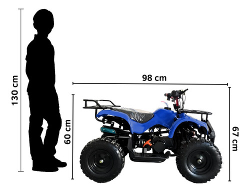 Mini Quadriciclo 49cc Carrinho Infantil 2 Tempos C/ Nf - Dsr