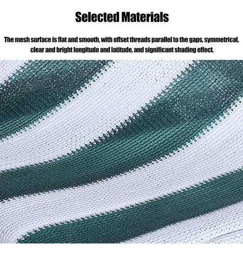 Red De Protección Solar Multiusos A Rayas De Color Verde Osc