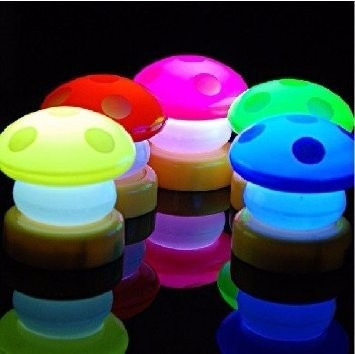 Veladora Hongo Lampara Niños Led