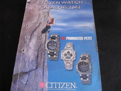 Intihuatana: Manual Catalogo Reloj Citizen 2002 Cj02