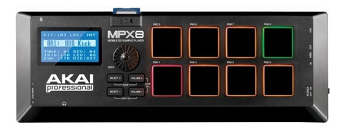 Akai Mpx8 Controlador Launchpad Usb Pc Mac Memoria Sd 8 Pads