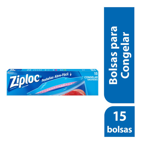 Bolsas Para Congelar Ziploc Grandes 15 Bolsas