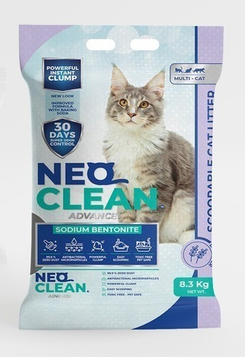 Arena Sanitaria Aglomerante Neo Clean Lavanda 8,3 Kg