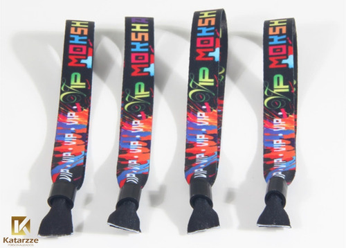 Imagem 2 de 3 de Pulseiras Em Tecido Personalizadas 100un.