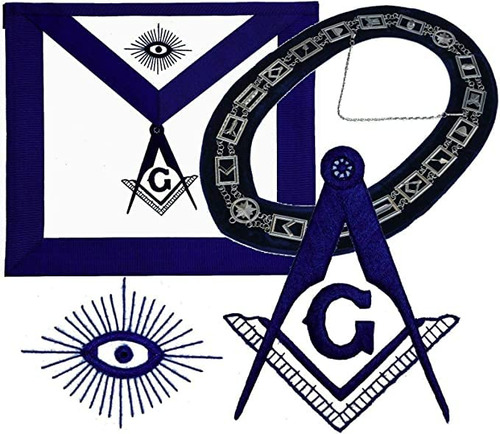 Regalia Masonica Albañil Libr Azul Lodge Collar Cadena