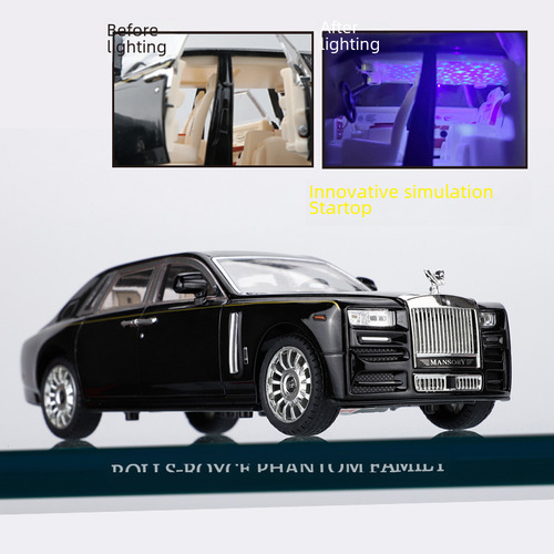 Rolls-royce De Car To 1/32 Phantom Blanco Y Negro, Escala 1: