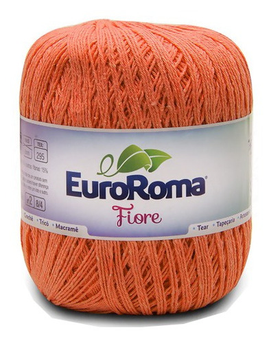 Barbante Euroroma Fiore 8/4 150g - Laranja