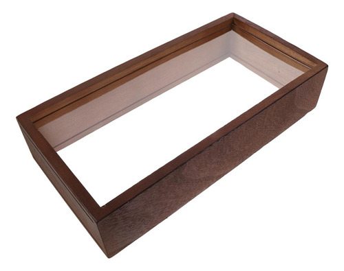 - Para Caja De Sombra, Marco De Fotos, Soporte Color Madera