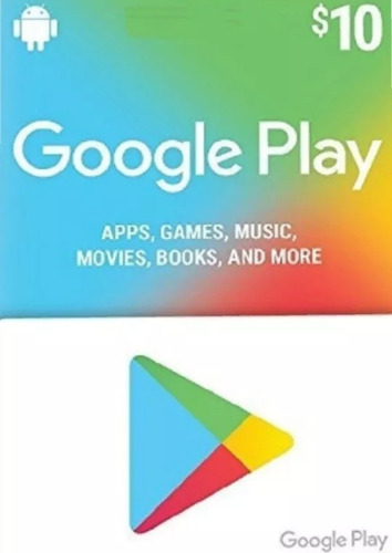 Google Play Store 10 Usd Gift Card