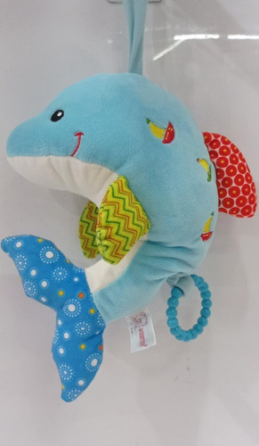 Delfin Peluche 22cm Bebe Cuna Cunero Musical Woody @ Mca