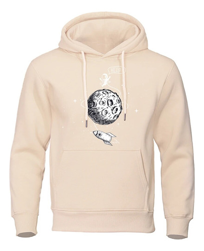 Sudadera Con Capucha De Algodón Con Estampado De Astronauta