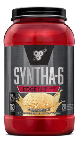 Suplemento en polvo BSN  Edge Syntha-6 proteínas sabor vainilla milkshake en pote de 1.06kg