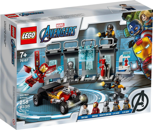 Lego Marvel Avenger Iron Man Armory 76167 - 258 Pz Cantidad De Piezas 258