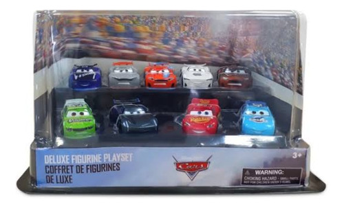 Cars Mcqueen Deluxe Figure Play Set 9pzs Disney Store 