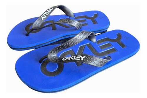 Sandalias Oakley Flip Flop Color Azul Talla 27 Mx O 9 Us (Usado)