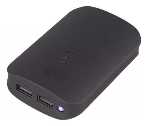 Power Bank 40.000mah Cafini Con Linterna 2 Usb Blanco/negro