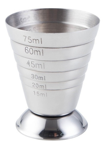 Dosificador Jigger Vaso Para Bartender 75ml 2.5oz Acero Inox