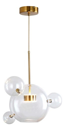 Pendente Bubble 1 Lâmpada Led Dourado Pd11912-1.000 110v/220v