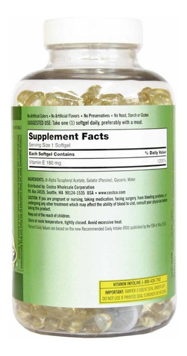 Vitamina E Kirkland Signature
