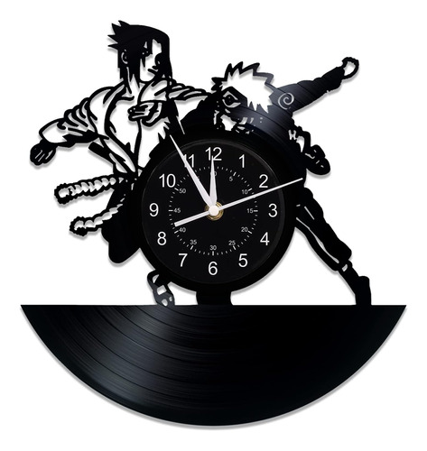 Qianzhou-uk Reloj De Pared Con Disco De Vinilo Anime De 12 P