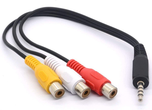 Cable Mini Plug 3.5 Rca 3 Hembra Jack Auxiliar Audio Video