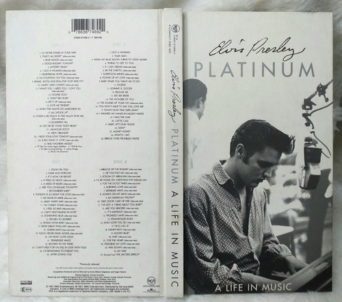 Elvis Presley - Platinum (a Life In Music) 4 Cd's Eu 1997 