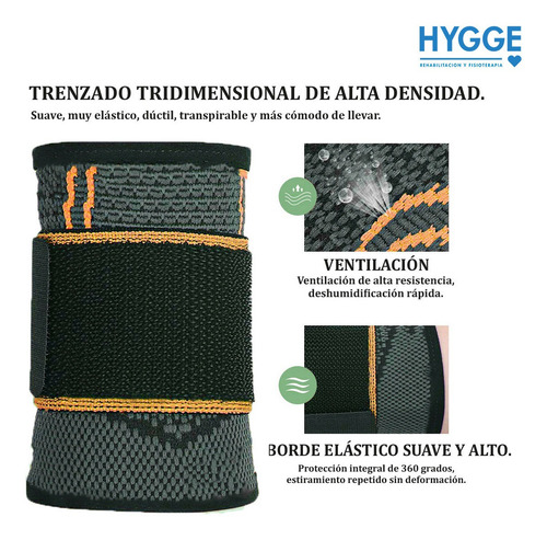 Imagen 4 de 10 de Muñequera Elástica Deportiva Soporte Rehabilitación Lesiones