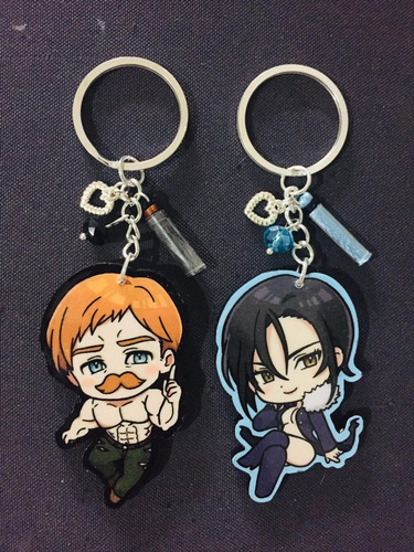 Llaveros Merlín Y Escanor Chibi - Nanatsu No Taizai Nu