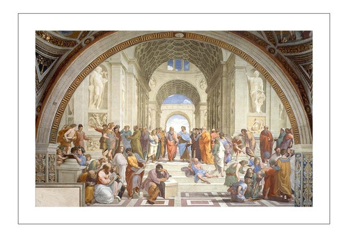 Lamina Fine Art Escuela De Atenas Rafael Sanzio 20x30 M Y C