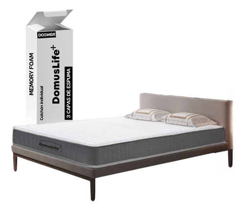 Colchón Individual Ortopedico Memory Foam 3 Capas De Espuma