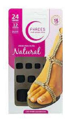 Unhas Fhaces P/pés Color Black Fosco