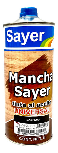 Tinta Para Madera Mancha Sayer Lack 1 Lt Base Aceite