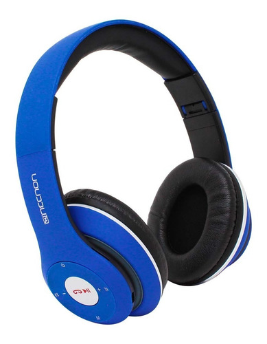 Nbh-01 Rubberized Azul Headphones - Manos Libres - Blue- /v